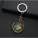 Harry potter blason etendard ecole: porte cle acier neuf