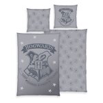 Harry potter parure de lit grey 135 x 200 cm / 80 x 80 cm