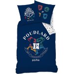 Harry potter parure de lit housse de couette x + taie d'oreiller x cm % coton blason