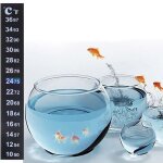Haute qualit� aquarium r�servoir de poissons thermom�tre temp�rature autocollant aquarium accessoires ...