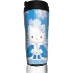 Hello kitty cartoon anime cute cat snow winter travel coffee mugs double wall vacuum tumblers insulated ...