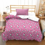 Hello kitty housse de couette parure de lit de housses de couettes pink parure de couette d microfibre ...