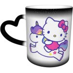 Hello kitty with unicorn starry sky color changing mug porcelain cup ceramics home use office environmental ...