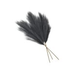 Herbe artificielle de la pampa grise 114 cm lot de 3 branches d�co boho moderne pour grand vase fibres ...