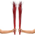Herbe d�corative artificielle s�ch�e rouge style boh�me lot de 2 bottes 115 cm pour vases int�rieur chambre ...
