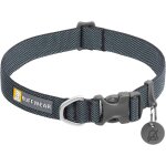 Hi & light dog collar, ultra strong and lightweight, aluminium leash attachment ring and side opening ...