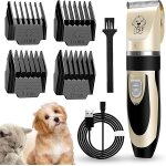Hilewa tondeuse pour chien professionnelle tondeuse chien poil long epais electrique tondeuse animaux ...