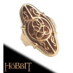 Le hobbit elf bague elrond anneau argent plaque or bijou nn1225 repliksword