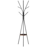 Homcom porte - manteau tr�pied design contemporain branches �tag�re + 9 pat�res dim. 45l x 45l x 180h ...