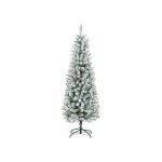 Homcom sapin de no�l artificiel de 180 cm avec 479 branches et neige artificielle pour les d�corations ...