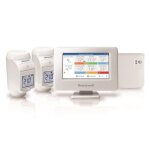 Honeywell evohome thermostat multizone connect avec relais de commande chaudiere et 2 tetes thermostatiques ...