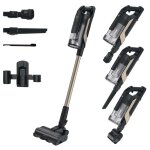 Hoover hf610p 011 aspirateur balai batterie sec epa sans sac 0, 7 l 660 w noir, m�tallique 4 ah