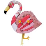 Horloge allen flamant rose