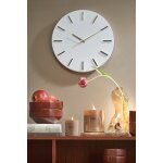 Horloge en aluminium blanc d35, 5