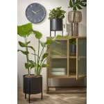 Horloge en aluminium noir d35, 5