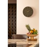 Horloge en aluminium vert fonc� d35, 6