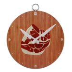 Horloge - c�te de porc - 28 cm - plastique - int�rieur