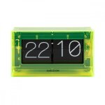 Horloge � poser boxed flip - present time - jaune -