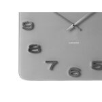 Horloge murale verre gris 35x35cm