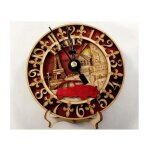 Horloge - citro�n - 2cv - bois - 10. 5 cm - vintage - d�coration parisienne