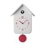 Horloge � coucou blanche avec pendule amovible