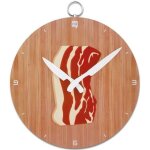 Horloge de cuisine assiette de poitrine de porc