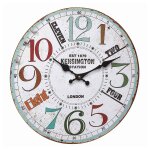 Horloge murale analogique en mdf, design vintage, kensington, tfa 60. 3045. 11