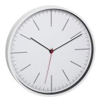 Horloge murale analogique, sans chiffres, avec couvercle en verre, blanc, tfa 60. 3049. 02