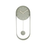 Horloge murale - karlsson - pendulum charm - acier - vert - 50x20x4, 8 cm