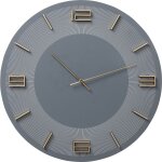 Horloge murale leonardo grise et dor�e kare design