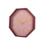 Horloge murale octogonale rouge originale. horloge murale bleue. 30 centim�tres de diam�tre. mat�riel: ...