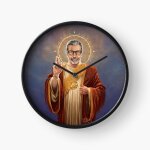 Horloge murale saint jeff de goldblum - peinture religieuse originale de jeff goldblum=79 30cm dcoration ...