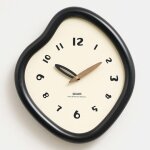 Horloge murale silencieuse a quartz au design irr�gulier avec pendule yonis
