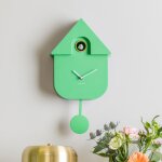 Horloge murale thermoplastique vert 8. 5x21. 5x41cm