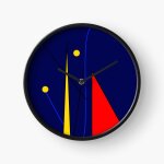Horloge murale trucs surralistes et abstraits 'miro essay number 3' - ?uvre d'art originale inspire ...