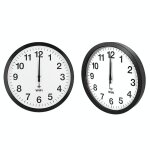 Horloge murale wifi silencieuse moderne synchronisation automatique 12 pouces blanc yonis