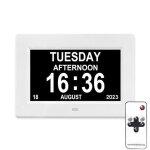 Horloge num�rique avec calendrier 7 pouces 3 rappels de m�dicaments 5 alarmes yonis