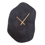 Horloge organic noir 50 x 35 cm en mtal