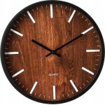 Horloge - pendule home styling collection horloge murale, cadran style bois, � 30 cm