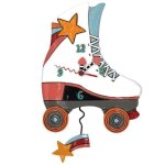 Horloge roller skate conue par l'artiste michelle allen