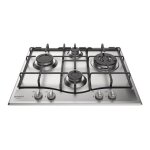 Hotpoint ariston pcn 642 t / ix / har table de cuisson au gaz acier inoxydable - 4 foyers
