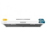 Hotte aspirante conventionnelle de 60cm de large flux cm 602200 white b finition blanche, puissance d'aspirati ...