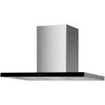 Hotte chemine plate faber tspg x / bk a90 2ls - verre inox / noir