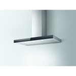 Hotte cheminée plate turboair segno blix / a / 90 - verre inox / noir Hotte cheminée plate turboair segno blix / a / 90 - verre inox / noir