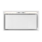 Hotte encastrable novy crystal 26050 60cm verre blanc