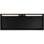 Hotte encastrable novy crystal 26082 90cm verre noir