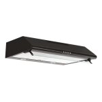 Hotte standard glem ghc640bk - noir mat