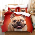 House de couette / doux confortable parure de lit microfibre housse de couette enfant chien animaux x ...