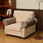 Housses d'accoudoirs de canap� en pu givr� elastique et imperm�able - protections antid�rapantes pour ...