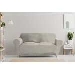 Housse de canap� �lastique : cr�me / 3 places